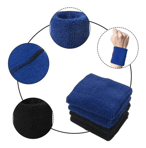 Bandas Elasticas Para Cabello Y Muñequeras Crossfit Tela Gym