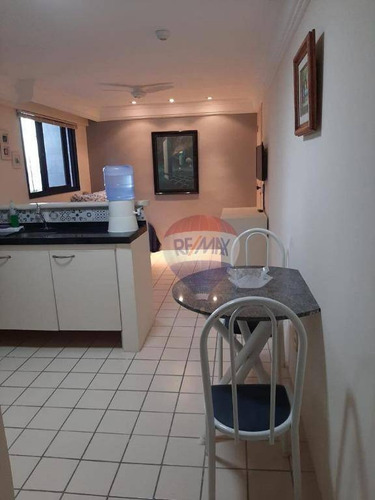 Imagem 9 de 24 de Flat Para Alugar Em Boaviagem, Mobiliado, 1 Quarto, 1 Vaga, A Poucos Metros Do Mar. - Fl0182