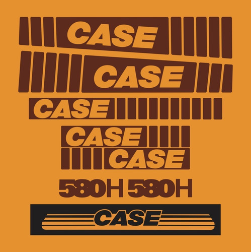 Kit Adesivo Completo Retroescavadeira Case 580h Completo Mk