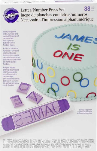 Juego De Planchas 88 Con Letras, Y Números Marca Wilton