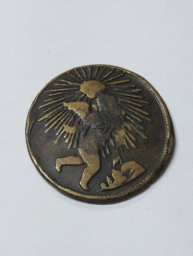 Un Octavo De Real 1859 Zacatecas. Republica Estados. Latón. (Usado)