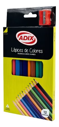 Lapices Colores 6 Largos Acuarelables Jumbo - Arcoiris Libreria