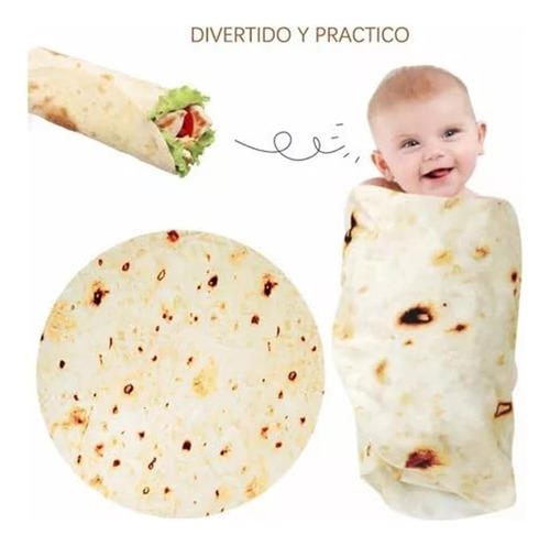 Cobijas De Burrito Blanket Redonda Manta De Taco Para Hogar