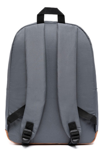 Mochila Polo One Urbana Moda Casual Reforçada Cor Cinza Desenho Do Tecido Lisa