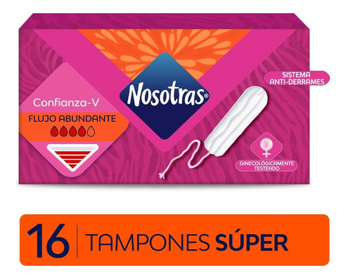 Tampones Nosotras Digital Super X16 Unidades