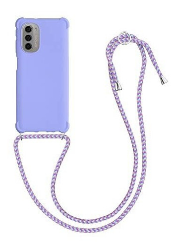 Funda Con Correa Para Motorola G51 5g Kwmobile Violeta