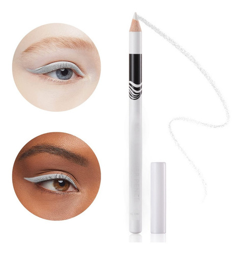 Lápiz Delineador Blanco Ojos Belleza Maquillaje Eyeliner F