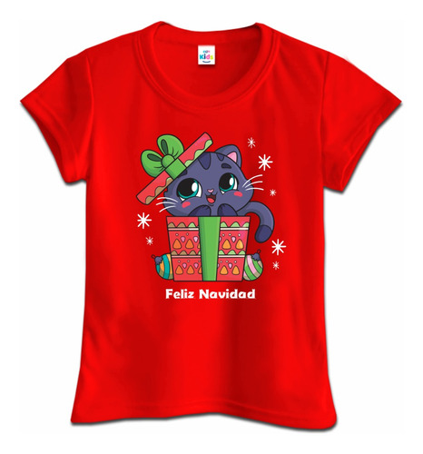 Franela Camisa Feliz Navidad Navideña Niños Algodon