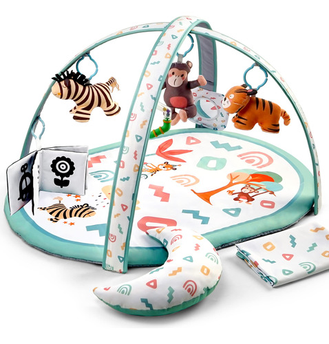 Kompoll Baby Play Gym 7 En 1 Baby Activity Gym Mat 0-12 Mese