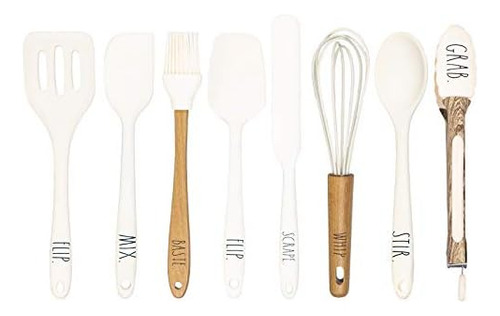 Cook - Juego De Utensilios De Cocina De Silicona, 8 Piezas,