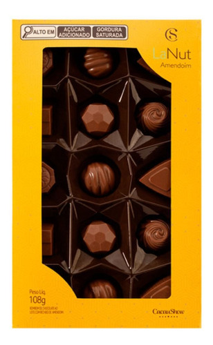 Cacau Show Bombons Mini Show Amendoim 108g Ao Leite