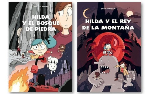 ** 2 Libros Hilda Comic ** Montaña + Bosque Luke Pearson