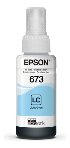 Tanque De Tinta (ecotank) Epson 673 Cian Claro 70ml.