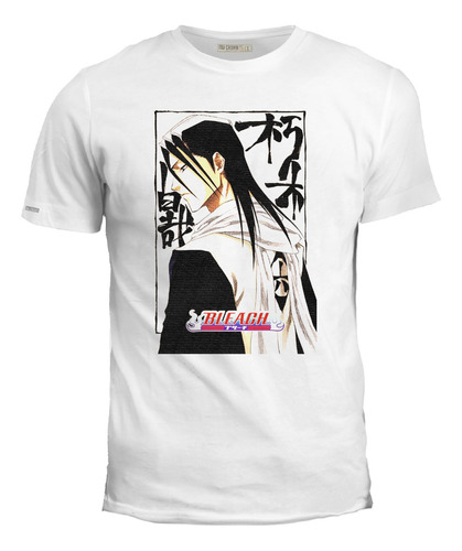 Camiseta Bleach Pelo Largo Byakuya Kuchiki Poster Anime Ink 