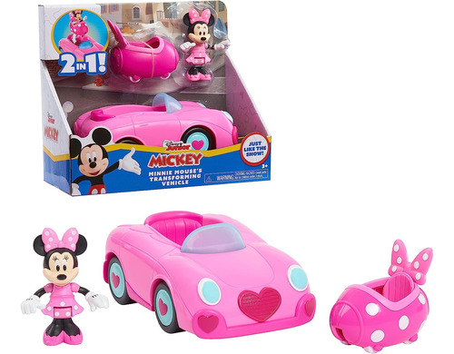 Vehiculo Dos En Uno Minnie Mouse's,  La Casa De Mikey Mouse 