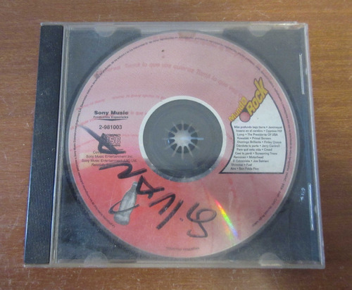 Cd Coca Cola Mundo Rock Año 1999 Satriani Jamiroquai Cypress