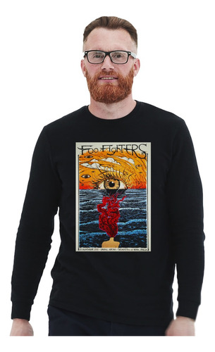 Polera Ml Foo Fighters Italia Rock Impresión Directa