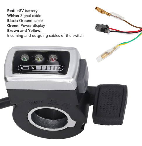 Patinete Eléctrico Thumb Throttle 106dx For Batería De Bici