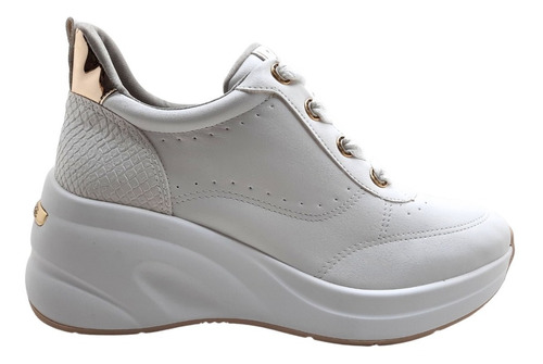 Zapatilla Via Marte Plataforma Sneaker Confort 5903 Taco 7cm