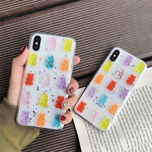 Imagen 9 de 10 de Funda Gomita Todos Equipos Osito Pandita Case Hombre Mujer