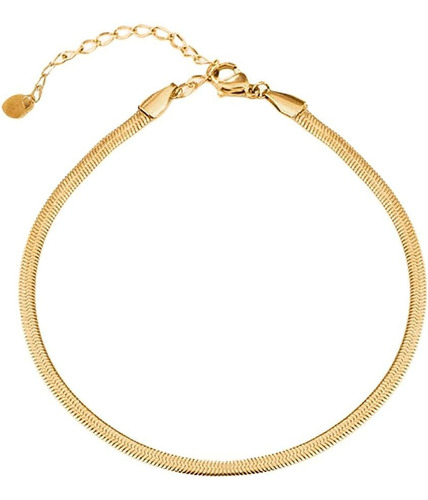 Engminguoz Pulsera De Cadena De Serpiente De Oro Para Mujer,