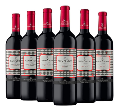 Vino Diamandes De Uco Malbec Caja X 6 X 750ml. - Envíos 