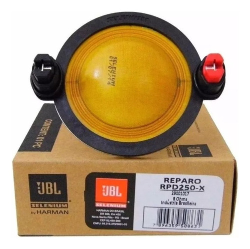 Kit 2 Reparos Driver Selenium D250 X Original Jbl Selenium