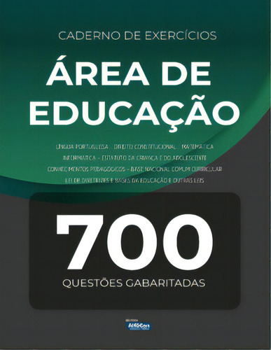 Caderno De Exercícios - Área Da Educação, De Públicos Concursos. Editora Alfacon Concursos Públicos, Capa Mole Em Português