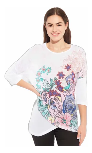 Poleras desigual online mujer