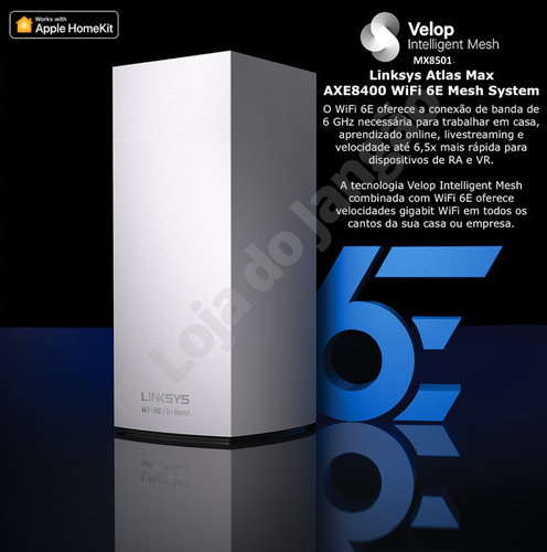 Linksys Atlas Max Wifi6e Mx8502 Axe8400 Tri-band 560m²