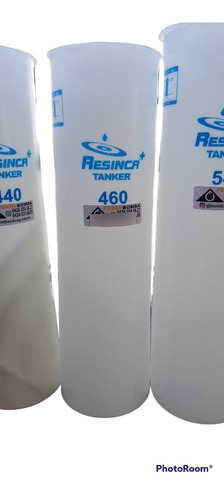 Tanque D Agua Cilíndrico Marca Resinca Blanco 440 Litros  