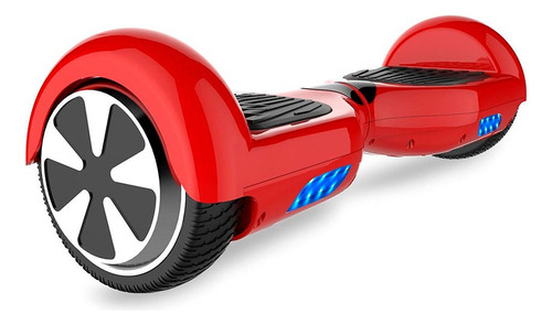 Hoverboard Skate Elétrico Com Led Bluetooth 6.5 Cor Vermelho