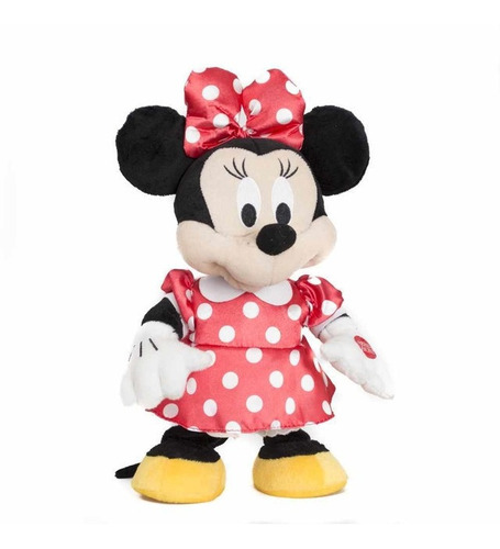 Imagen 2 de 6 de Peluche Minnie Mickey 30cm Con 3 Canciones Y Baila Cresko
