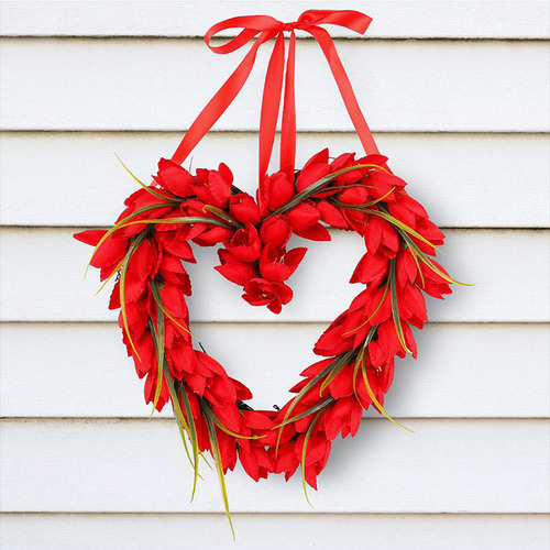 Colgante N Wreath Para Decoración Del Día De San Valentín, T