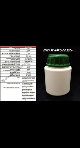 Envase Agro Tipo A 250 Cc