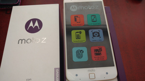 Motorola Z Blanco Con Dorado. Con Mods. Libre $8499.