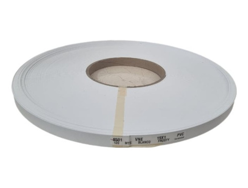 Cubrecanto Pvc Blanco Frosty 19mm X 120m X 1mm Sin Adhesivo