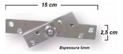 Dobradiça Pino Pivotante Aço Inox Portas 350 Kg Pado
