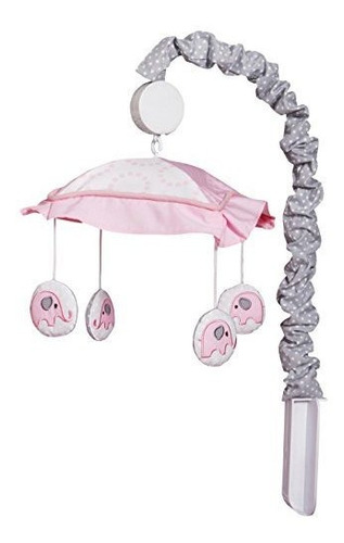 Geenny Optimababy Rosa Gris Elefante Movil Musical