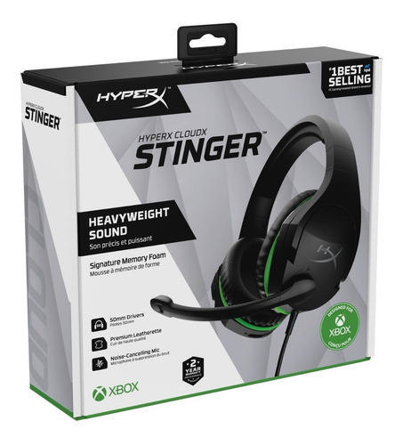 Imagen 9 de 9 de Audífono Hyperx Cloudx Stinger Licencia Xbox Audio Inmersivo Color Negro