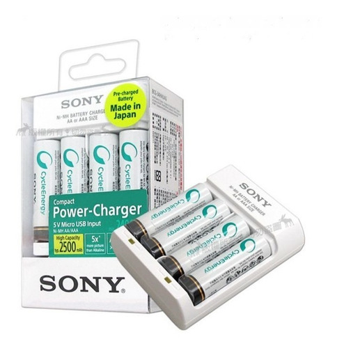 Pack Sony Cargador 6hrs Pilas De 2500mah Recargable Dlectro