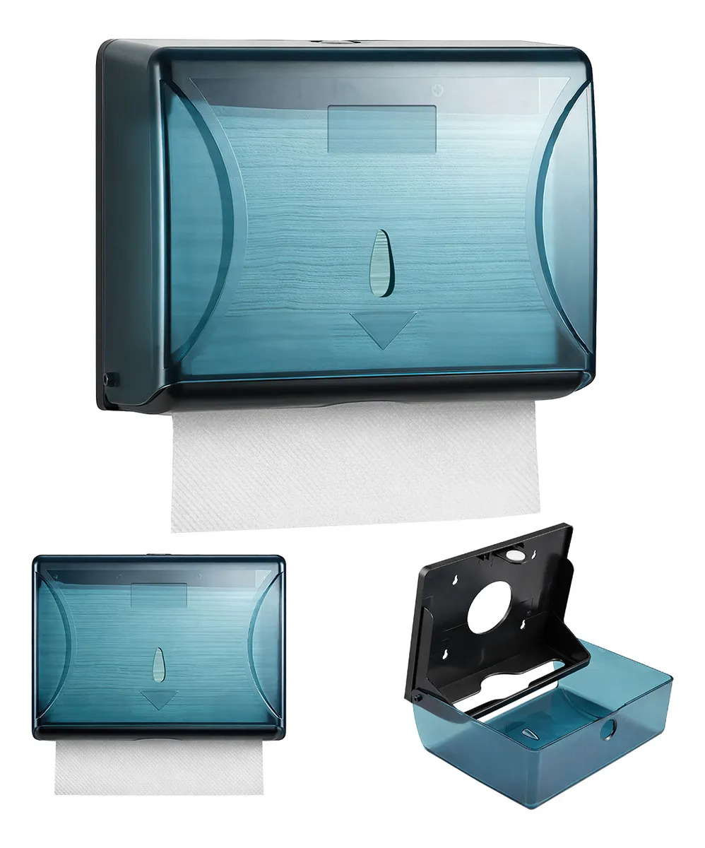 Dispensador De Papel Supercenter Toalla Gran Capacidad Para Cocina, Baño Azul Petróleo