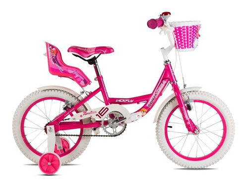 Bicicleta Rodado 16 Nena Top Mega Vickfly R16 Infantil