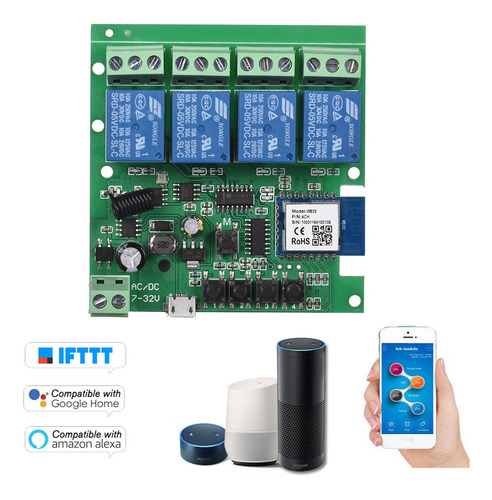 Imagen 2 de 9 de Tuya Wifi+bt 433mhz Interruptor Inalámbrico De Control Remot