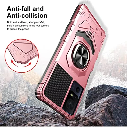 Funda Para Tcl 40 Se Ring +protector Pant Shockproof Rose Go