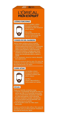Aceite Para Barba Larga L'oreal Men Expert Barber Club 30ml