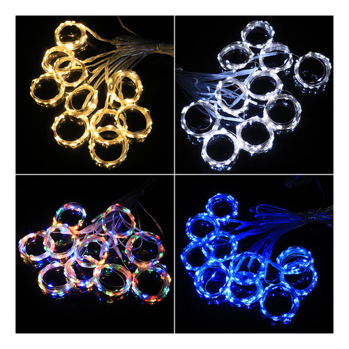 Luz Blanca Cálida, Control Remoto Usb, 3 X 1 M 100, Lámpara