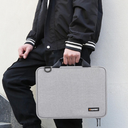Funda Para Portátil Bolso Bandolera Gris 14 A 15 Pulgadas