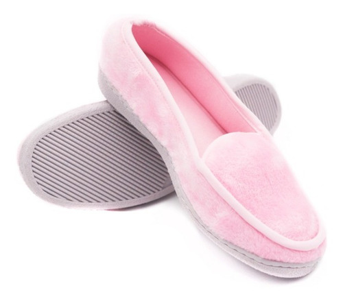 Imagen 4 de 4 de Pantuflas Mujer, Suela Antideslizante, Tipo Mocasín