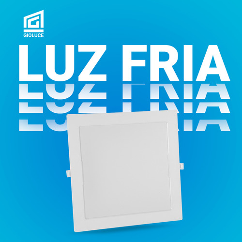 Panel Plafon Cuadrado Led Embutir Spot Techo Luz Fria 12w